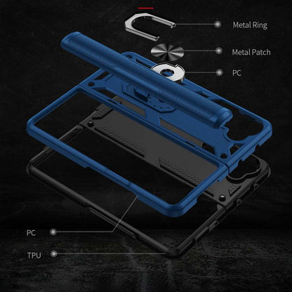 Outdoor Hülle für Samsung Galaxy Z Fold5 TPU PC Hybrid Sergeant Ring Cover Case