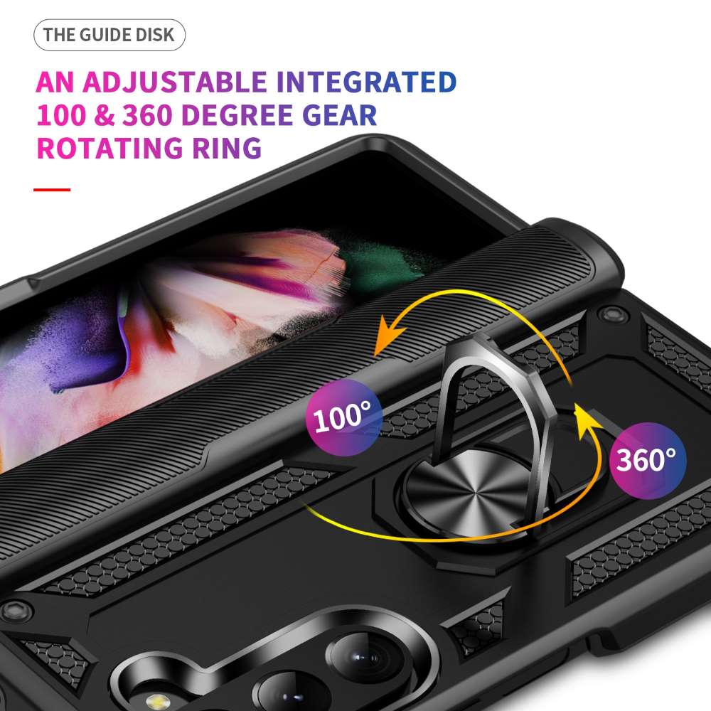 Outdoor Hülle für Samsung Galaxy Z Fold5 TPU PC Hybrid Sergeant Ring Cover Case