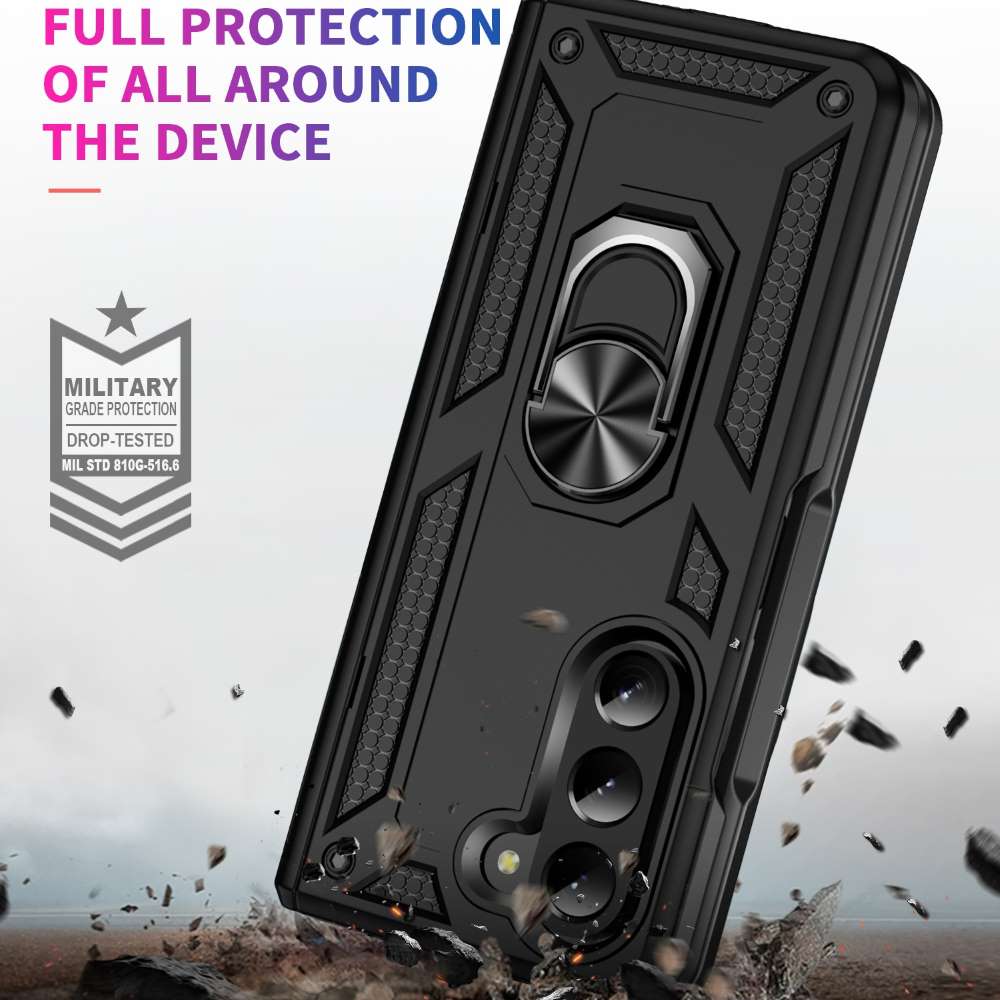 Outdoor Hülle für Samsung Galaxy Z Fold5 TPU PC Hybrid Sergeant Ring Cover Case