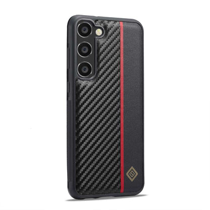 LC.IMEEKE Hard Cover für Samsung Galaxy S24 PLUS Carbon Stripe Shockproof Hülle