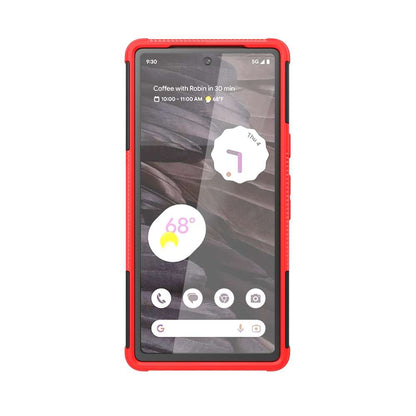 Outdoor Hülle für Google Pixel 7a Tire Rutschfest Kickstand PC TPU Cover Case