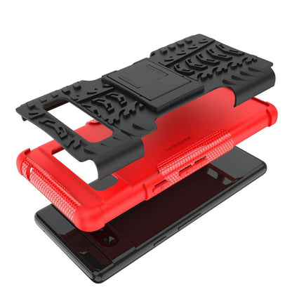 Outdoor Hülle für Google Pixel 7a Tire Rutschfest Kickstand PC TPU Cover Case