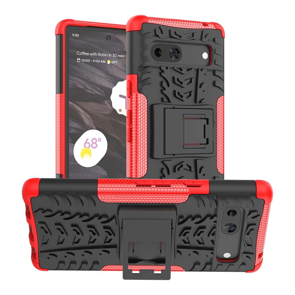 Outdoor Hülle für Google Pixel 7a Tire Rutschfest Kickstand PC TPU Cover Case