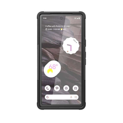 Outdoor Hülle für Google Pixel 7a Tire Rutschfest Kickstand PC TPU Cover Case