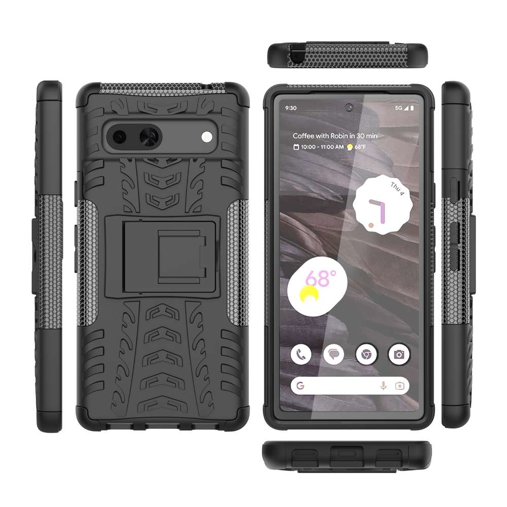 Outdoor Hülle für Google Pixel 7a Tire Rutschfest Kickstand PC TPU Cover Case