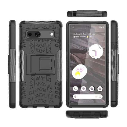 Outdoor Hülle für Google Pixel 7a Tire Rutschfest Kickstand PC TPU Cover Case