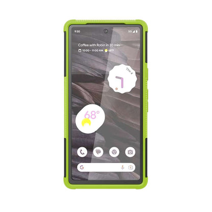 Outdoor Hülle für Google Pixel 7a Tire Rutschfest Kickstand PC TPU Cover Case