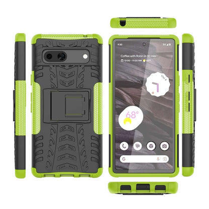 Outdoor Hülle für Google Pixel 7a Tire Rutschfest Kickstand PC TPU Cover Case