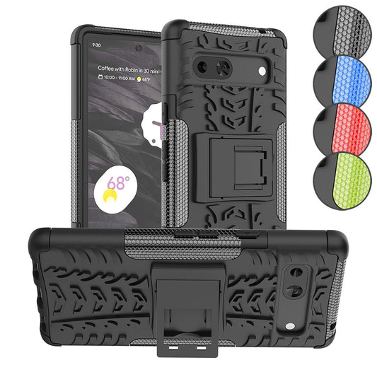 Outdoor Hülle für Google Pixel 7a Tire Rutschfest Kickstand PC TPU Cover Case