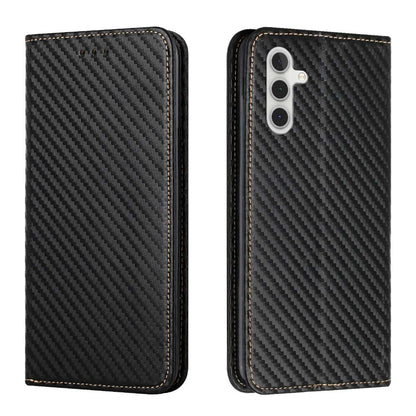 Handy Tasche für Samsung Galaxy S24 PLUS Carbon Fiber Wallet Hülle Magnet Etui