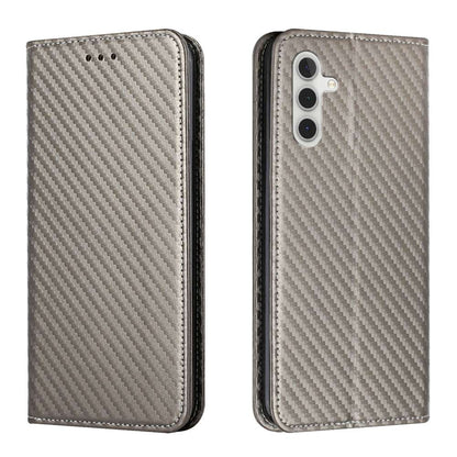 Handy Tasche für Samsung Galaxy S24 PLUS Carbon Fiber Wallet Hülle Magnet Etui