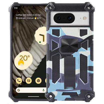 Outdoor Hülle für Google Pixel 8 Camouflage Shockproof Schutz Cover Armor Kick