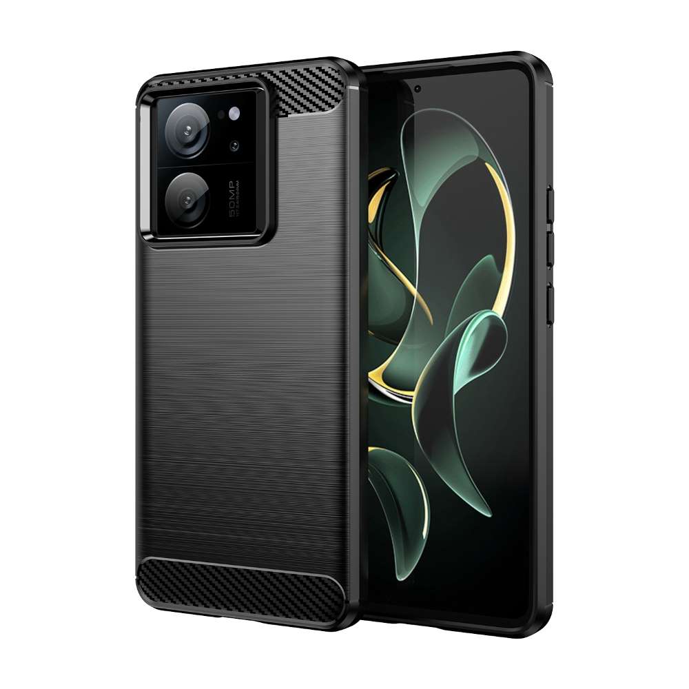 TPU Hülle für Xiaomi 13T | 13T PRO Carbon Fiber Skin Brushed Schutzcover Case