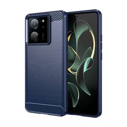 TPU Hülle für Xiaomi 13T | 13T PRO Carbon Fiber Skin Brushed Schutzcover Case