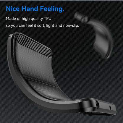 TPU Hülle für Xiaomi 14 Carbon Fiber Skin Brushed Schutz Backcover Soft Case