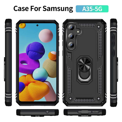Outdoor Hülle für Samsung Galaxy A35 TPU PC Hybrid Sergeant Armor Schutzcover