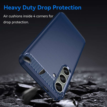 TPU Hülle für Samsung Galaxy S24 PLUS Carbon Fiber Skin Brushed Schutzcover Case