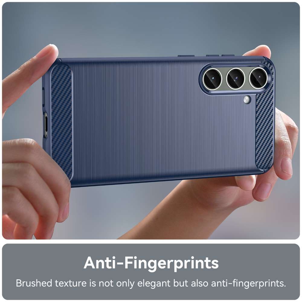 TPU Hülle für Samsung Galaxy S24 PLUS Carbon Fiber Skin Brushed Schutzcover Case