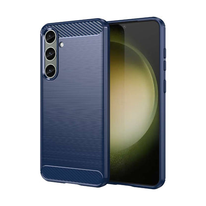 TPU Hülle für Samsung Galaxy S24 PLUS Carbon Fiber Skin Brushed Schutzcover Case