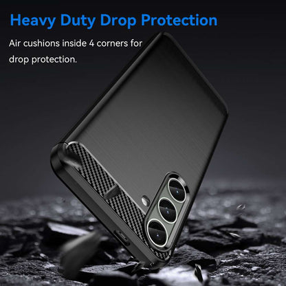 TPU Hülle für Samsung Galaxy S24 PLUS Carbon Fiber Skin Brushed Schutzcover Case