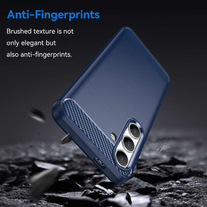 TPU Hülle für Samsung Galaxy S24 Carbon Fiber Skin Brushed Schutzcover Soft Case