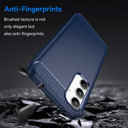 TPU Hülle für Samsung Galaxy A35 Carbon Fiber Skin Brushed Schutzcover Soft Case