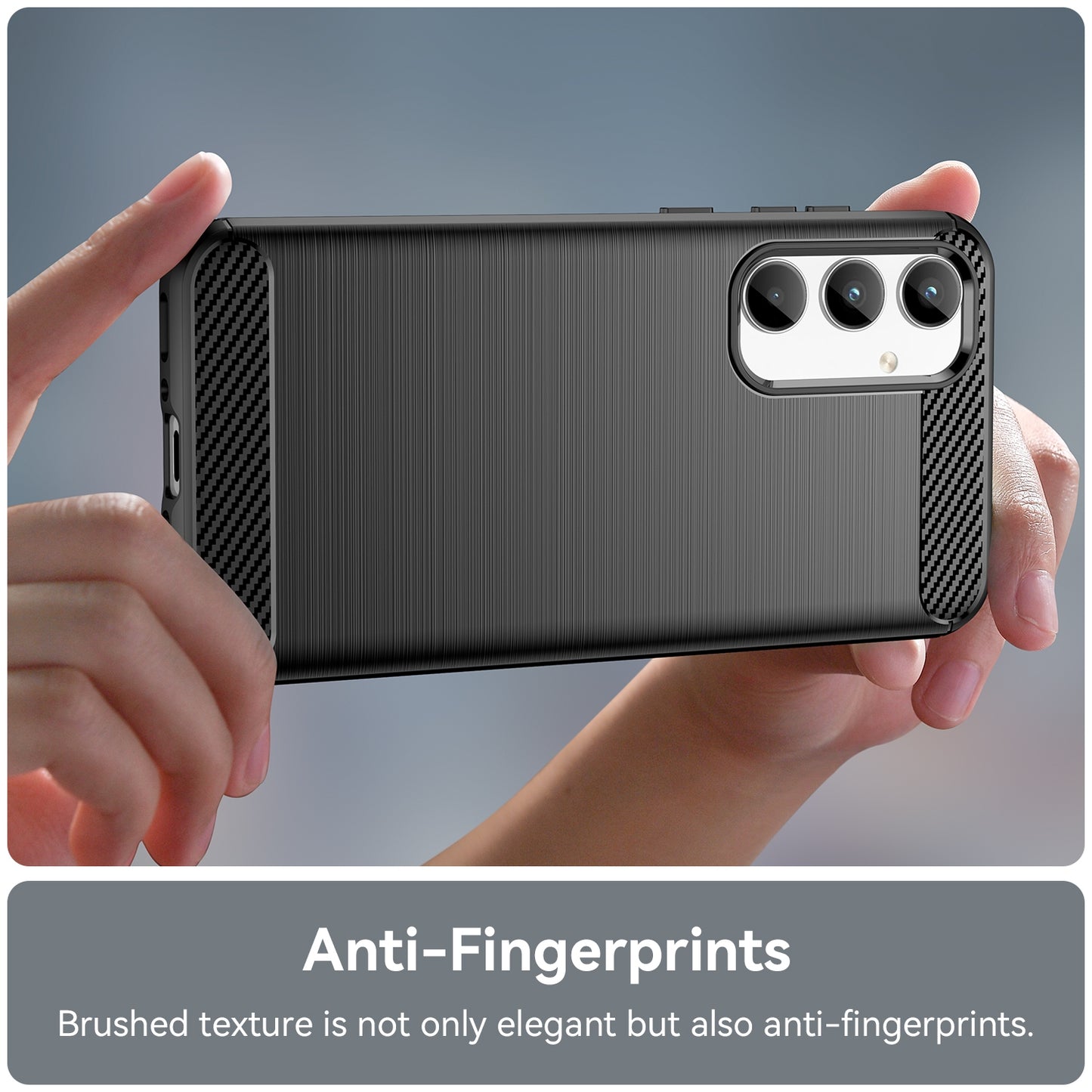 TPU Hülle für Samsung Galaxy A35 Carbon Fiber Skin Brushed Schutzcover Soft Case