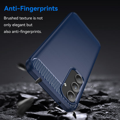 TPU Hülle für Samsung Galaxy A55 Carbon Fiber Skin Brushed Schutzcover Soft Case