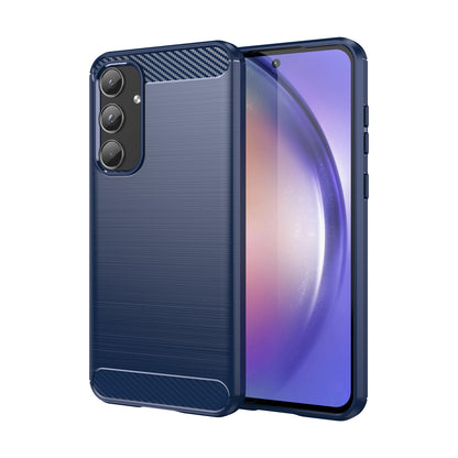 TPU Hülle für Samsung Galaxy A55 Carbon Fiber Skin Brushed Schutzcover Soft Case