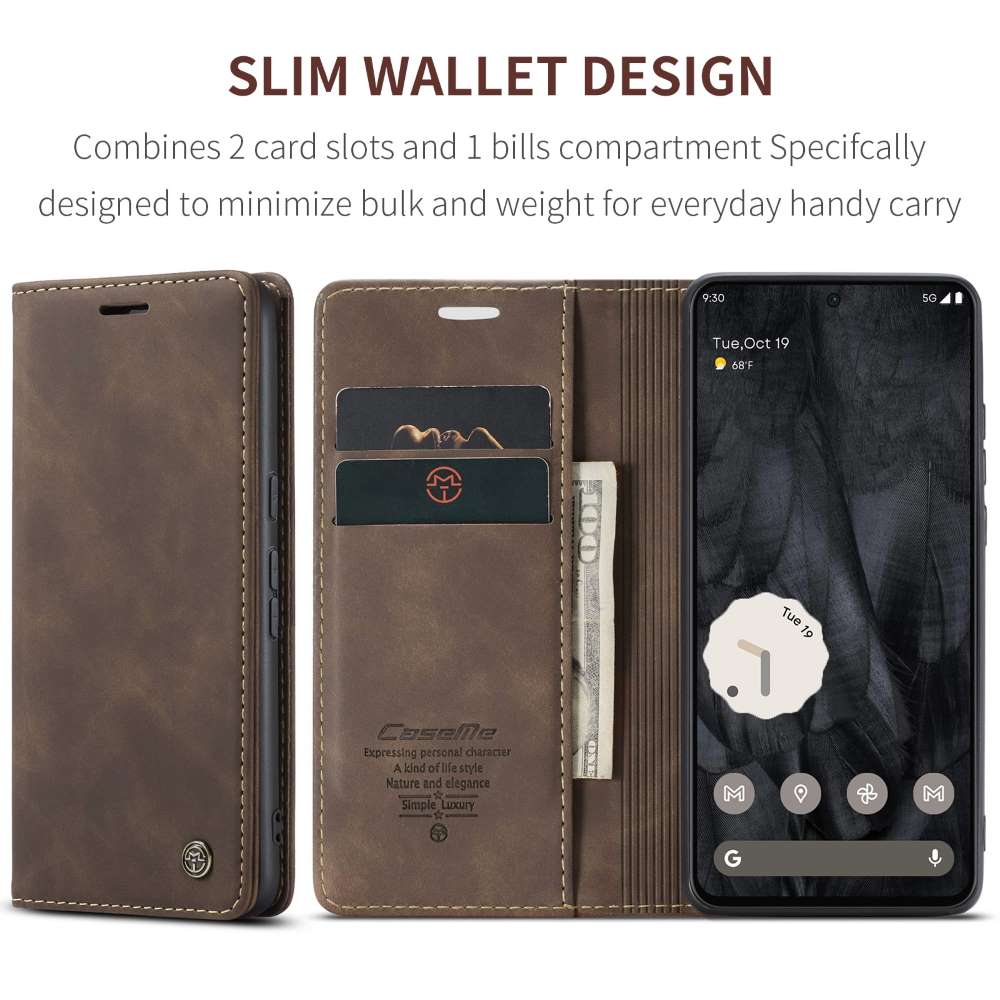 CASEME Handy Tasche für Google Pixel 8 PRO Wallet 013 Series Hülle Klapp Etui