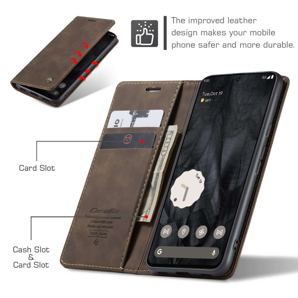 CASEME Handy Tasche für Google Pixel 8 PRO Wallet 013 Series Hülle Klapp Etui