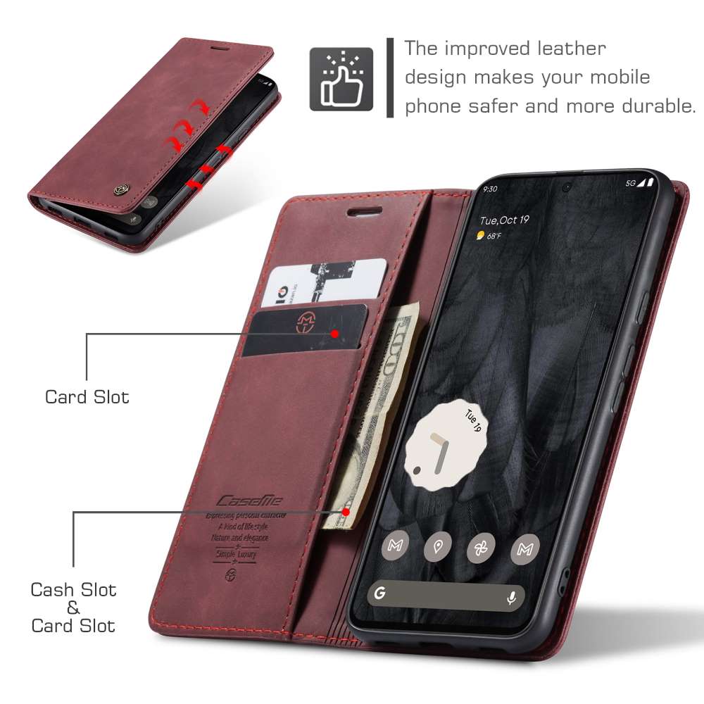 CASEME Handy Tasche für Google Pixel 8 PRO Wallet 013 Series Hülle Klapp Etui
