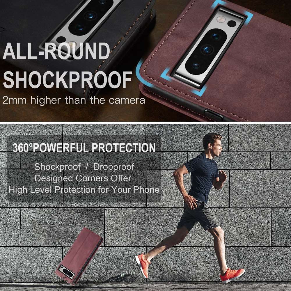 CASEME Handy Tasche für Google Pixel 8 PRO Wallet 013 Series Hülle Klapp Etui