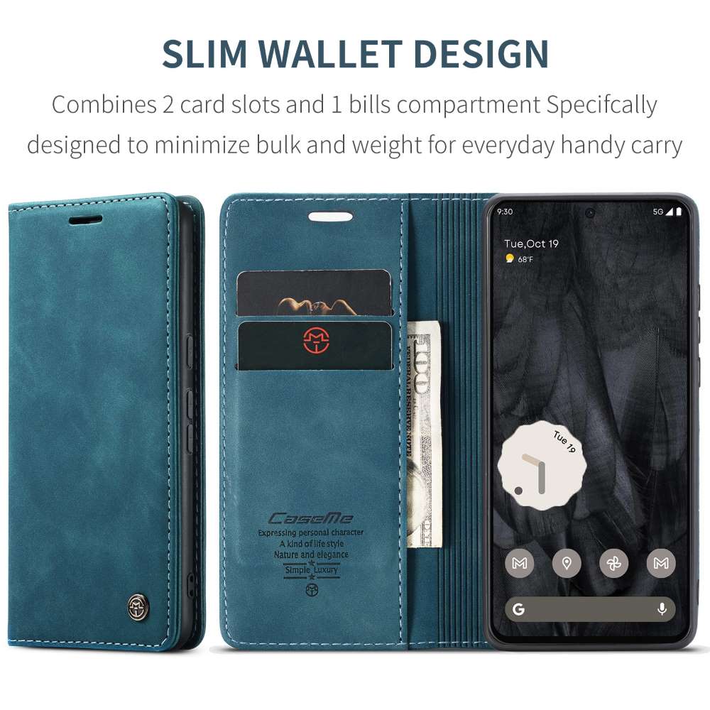 CASEME Handy Tasche für Google Pixel 8 PRO Wallet 013 Series Hülle Klapp Etui