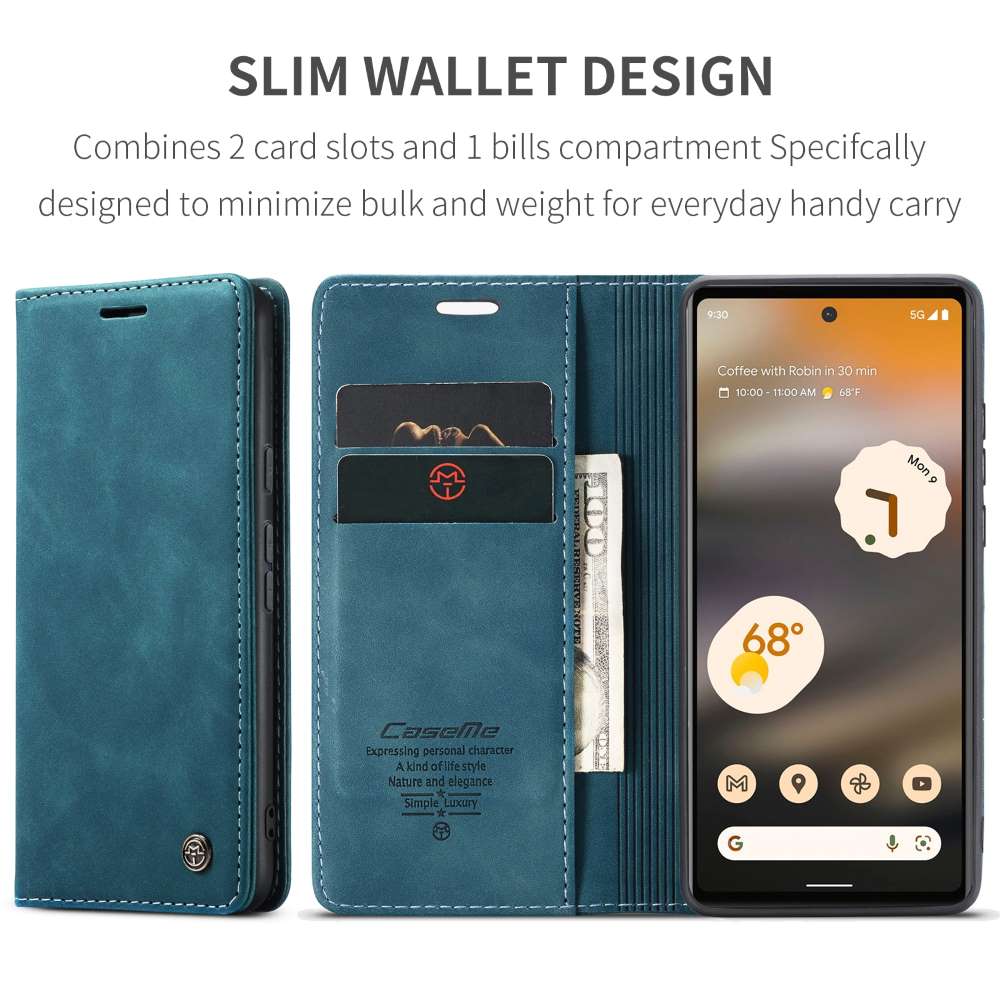 CASEME Handy Tasche für Google Pixel 6a Wallet 013 Series Klapp Hülle Business