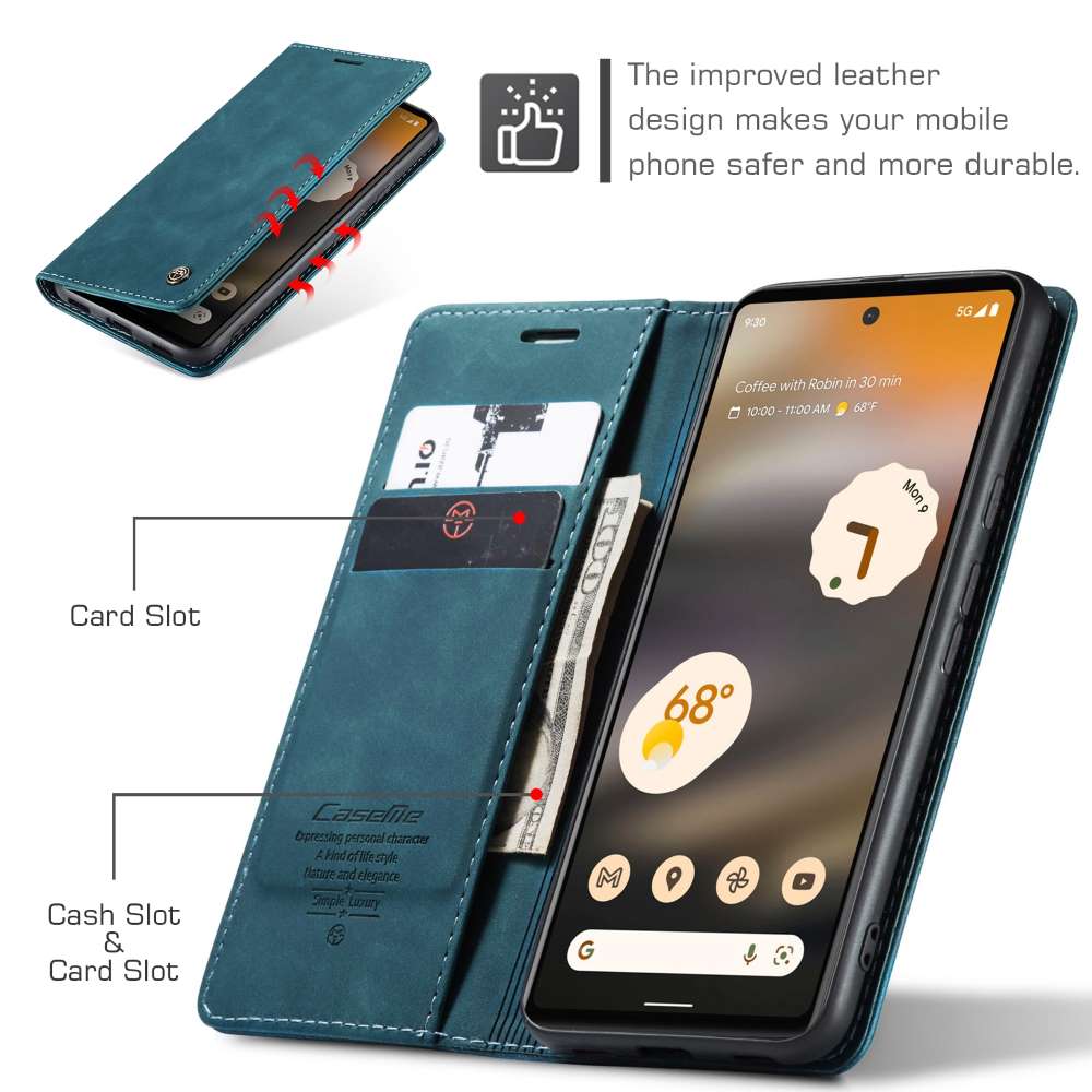 CASEME Handy Tasche für Google Pixel 6a Wallet 013 Series Klapp Hülle Business
