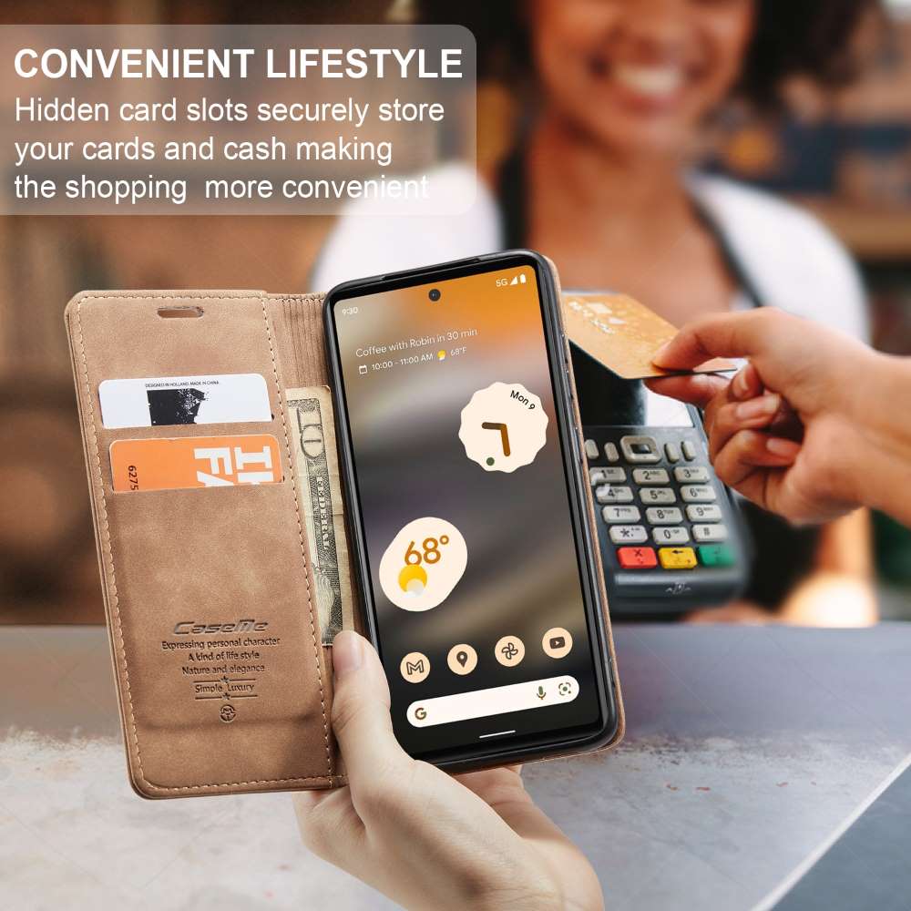 CASEME Handy Tasche für Google Pixel 6a Wallet 013 Series Klapp Hülle Business