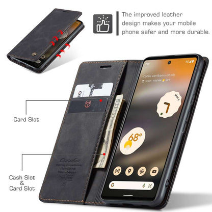 CASEME Handy Tasche für Google Pixel 6a Wallet 013 Series Klapp Hülle Business