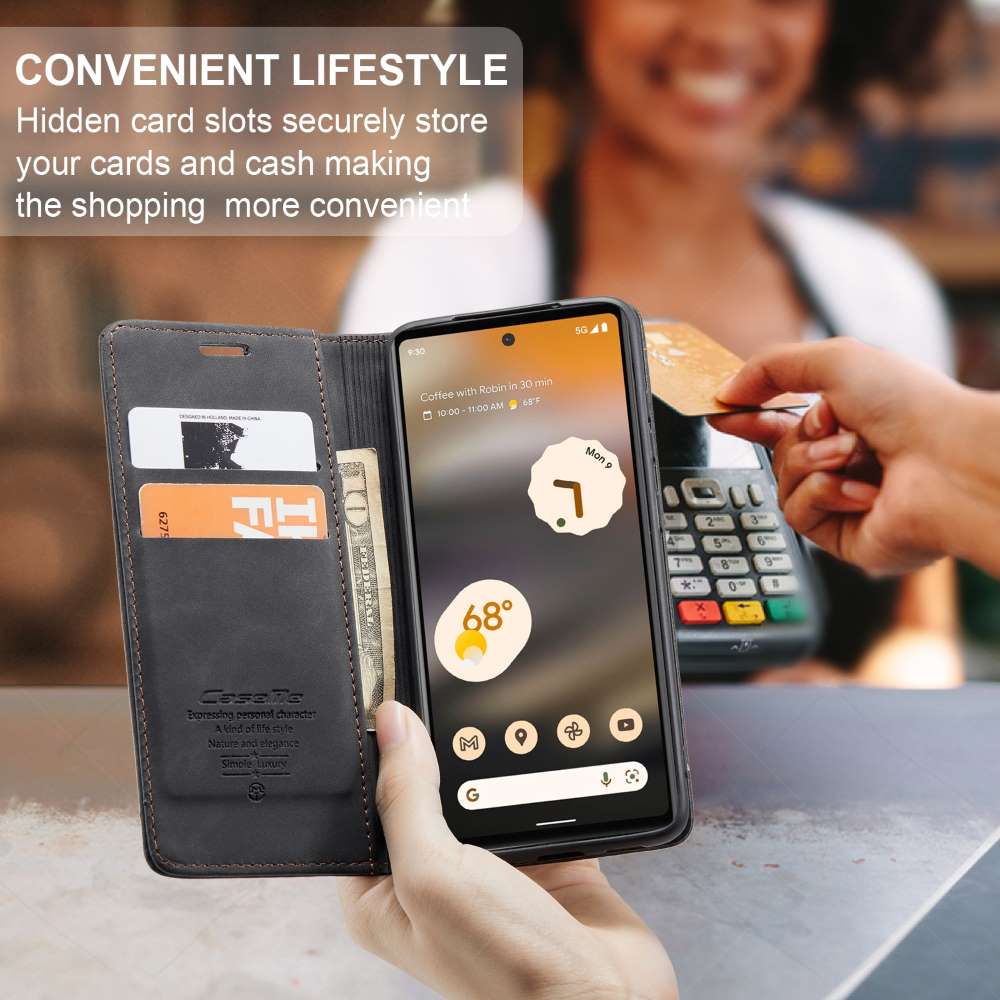 CASEME Handy Tasche für Google Pixel 6a Wallet 013 Series Klapp Hülle Business