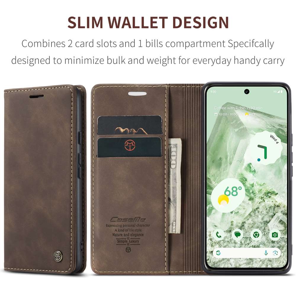 CASEME Handy Tasche für Google Pixel 8a Wallet 013 Series Klapp Hülle Business