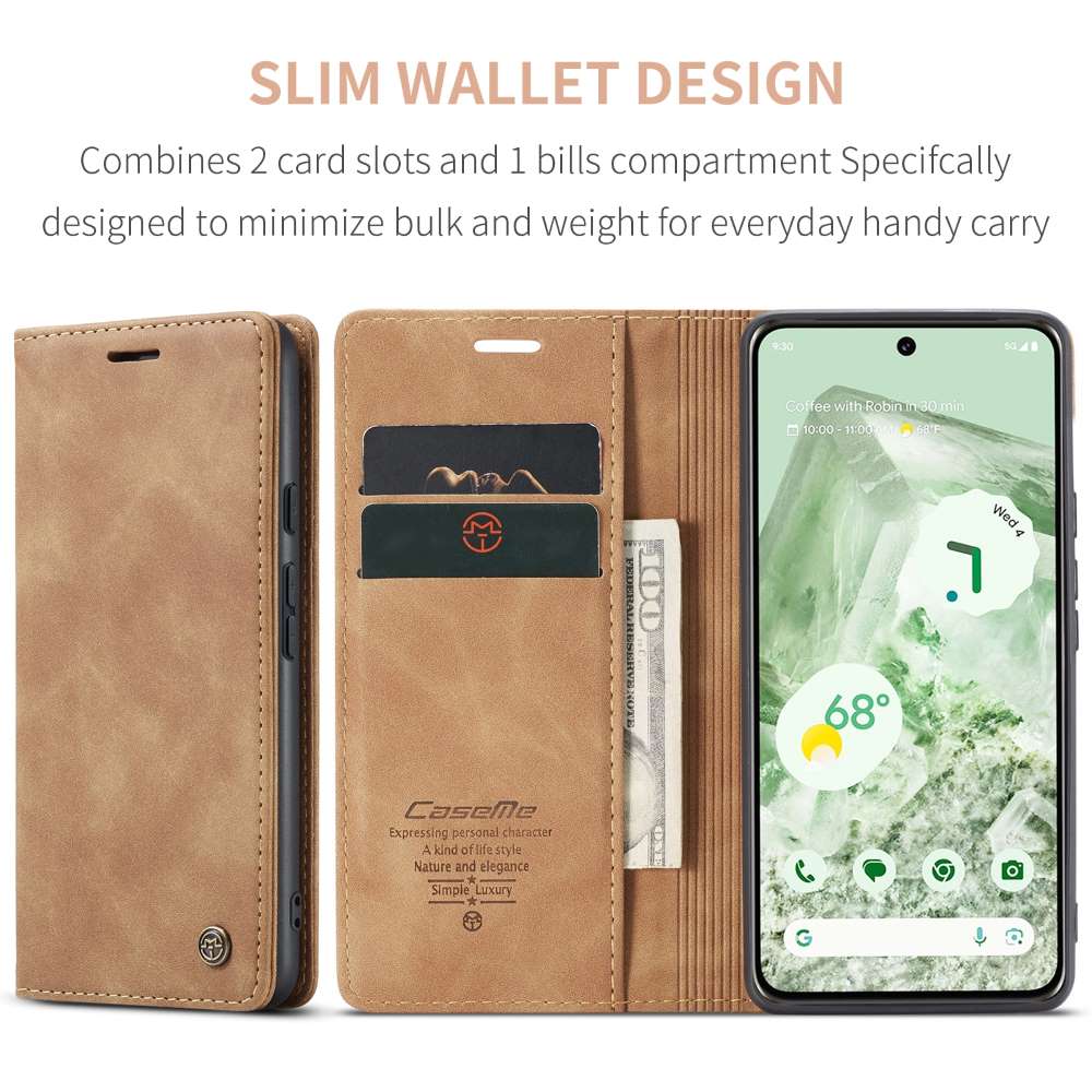 CASEME Handy Tasche für Google Pixel 8a Wallet 013 Series Klapp Hülle Business