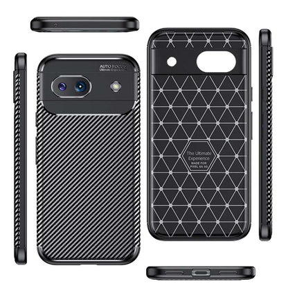 TPU Hülle für Google Pixel 8a Carbon Fiber Muster Shockproof Back Cover Case