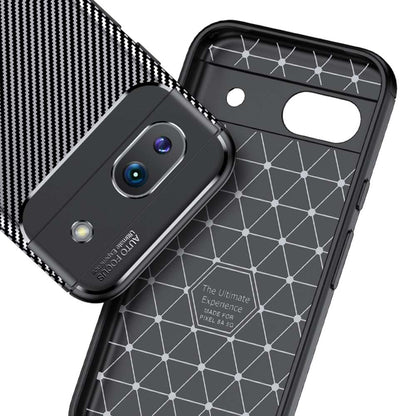 TPU Hülle für Google Pixel 8a Carbon Fiber Muster Shockproof Back Cover Case