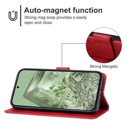 Handy Tasche für Google Pixel 8a Wallet Magnet Klappetui Hülle Kartenfach Case