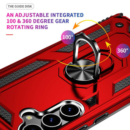 Outdoor Hülle für Samsung Galaxy S24 PLUS TPU PC Hybrid Sergeant Ring Cover Case