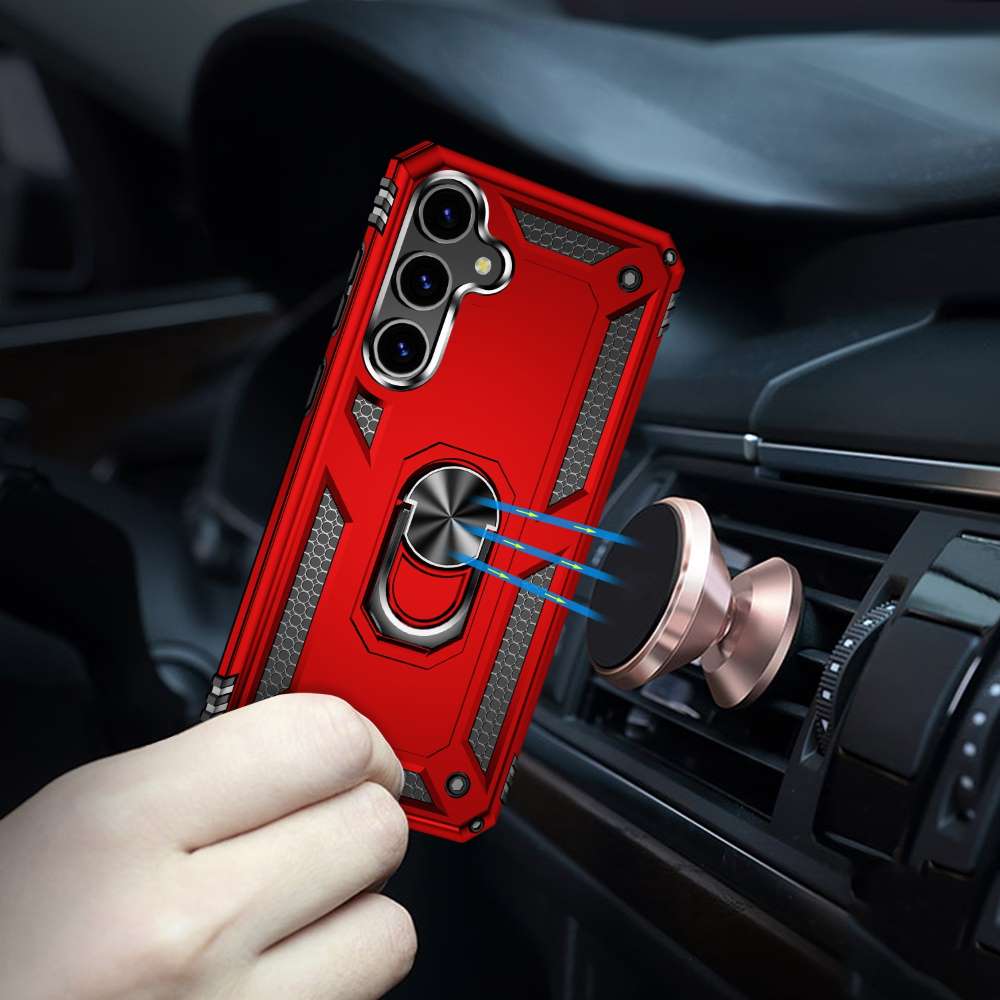 Outdoor Hülle für Samsung Galaxy S24 PLUS TPU PC Hybrid Sergeant Ring Cover Case