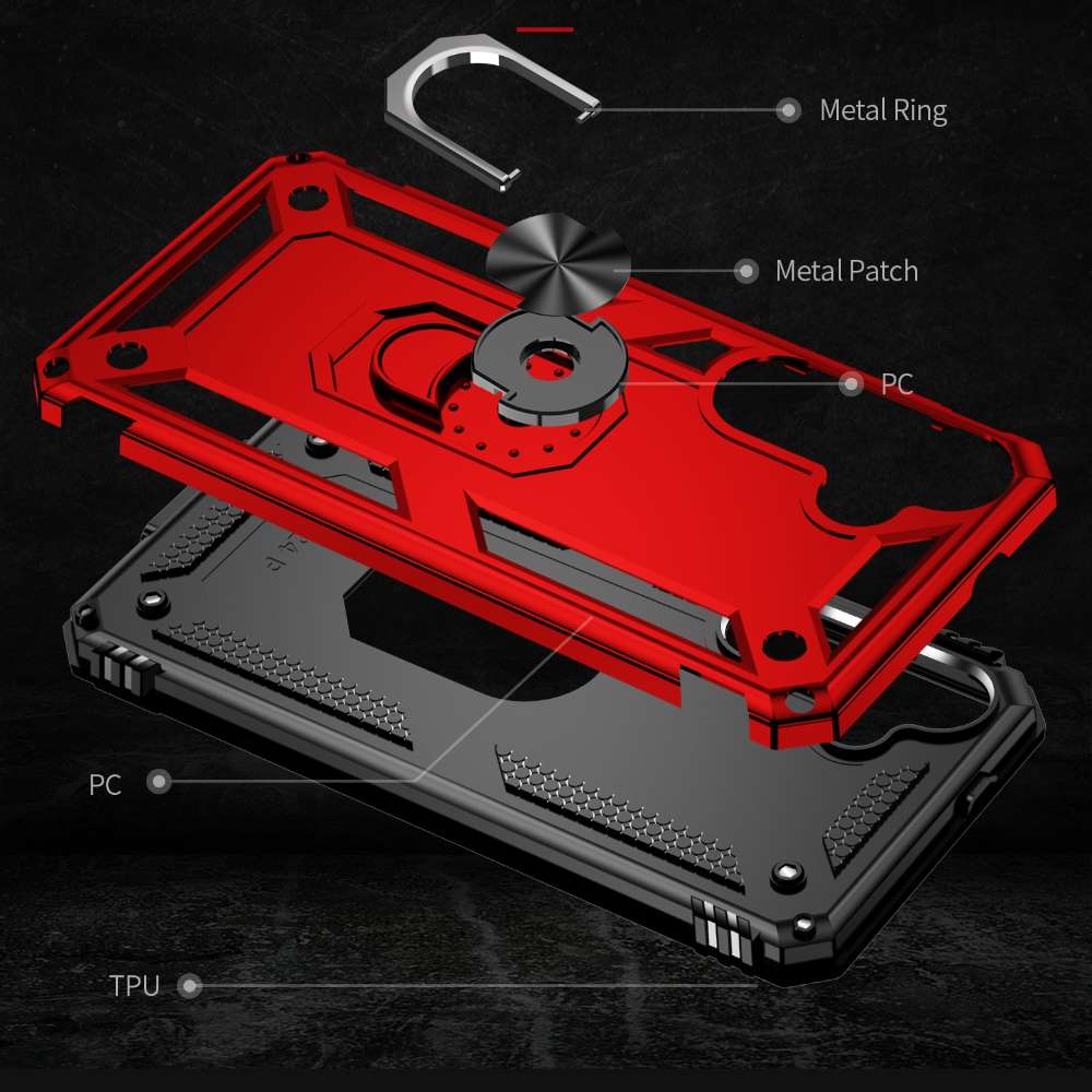 Outdoor Hülle für Samsung Galaxy S24 PLUS TPU PC Hybrid Sergeant Ring Cover Case