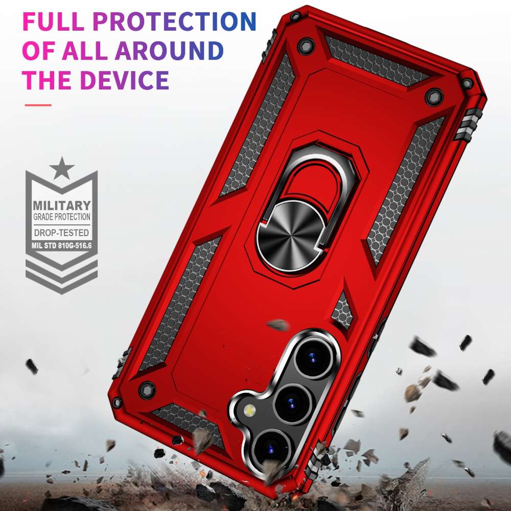 Outdoor Hülle für Samsung Galaxy S24 PLUS TPU PC Hybrid Sergeant Ring Cover Case