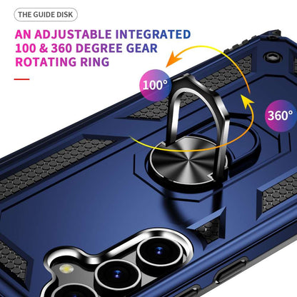 Outdoor Hülle für Samsung Galaxy S24 PLUS TPU PC Hybrid Sergeant Ring Cover Case