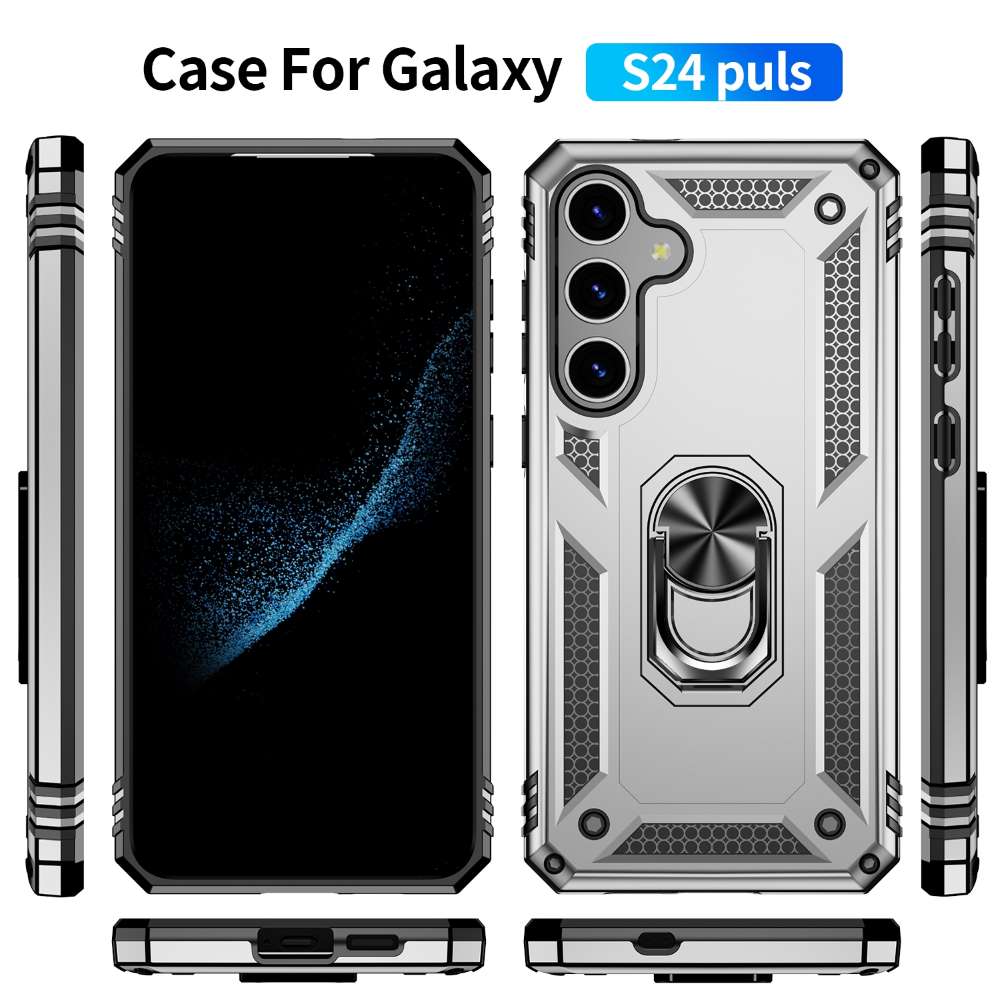 Outdoor Hülle für Samsung Galaxy S24 PLUS TPU PC Hybrid Sergeant Ring Cover Case